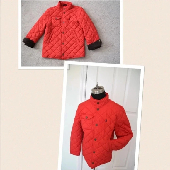 Ralph Lauren red quilted jacket - Picture 1 of 4